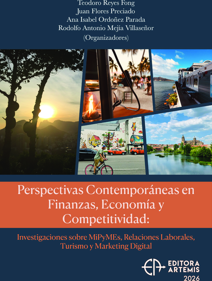 Portada: Perspectivas contemporáneas en finanzas, economía y competitividad: investigaciones sobre mipymes, relaciones laborales, turismo y marketing digital